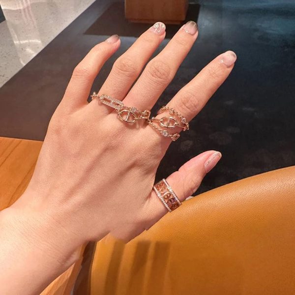 18K D'ancre Divine H Ring - 图片 2