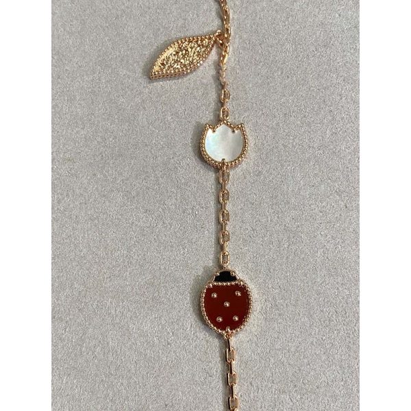 18K Lucky Spring Five Motifs Clover Bracelet - 图片 8