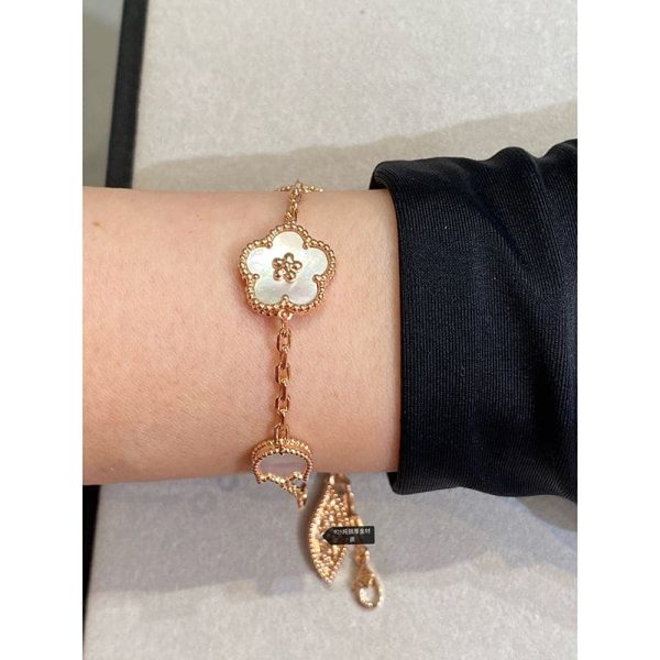 18K Lucky Spring Five Motifs Clover Bracelet - 图片 5