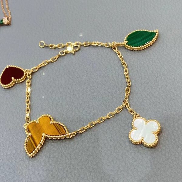 18K Lucky Alhambra Four Motifs Clover Bracelet - 图片 2