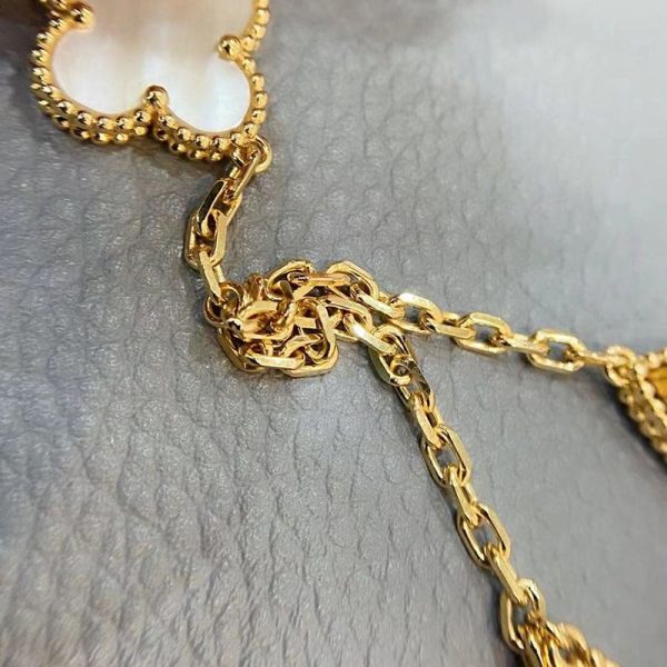 18K Lucky Alhambra Four Motifs Clover Bracelet - 图片 6