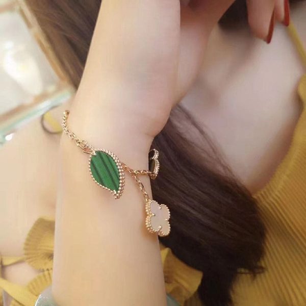 18K Lucky Alhambra Four Motifs Clover Bracelet - 图片 3