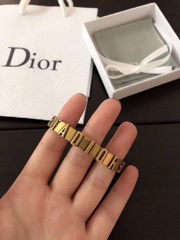 18K CD J’adior Star Open Cuff Bracelet - Image 4