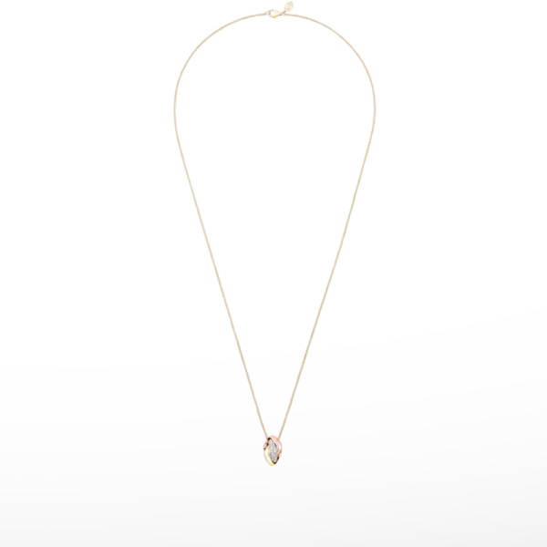 18K Trinity Cushion Diamond Necklace - 图片 2