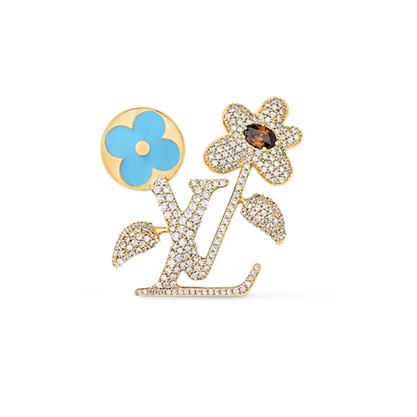 18K Louis Blooming Brooch