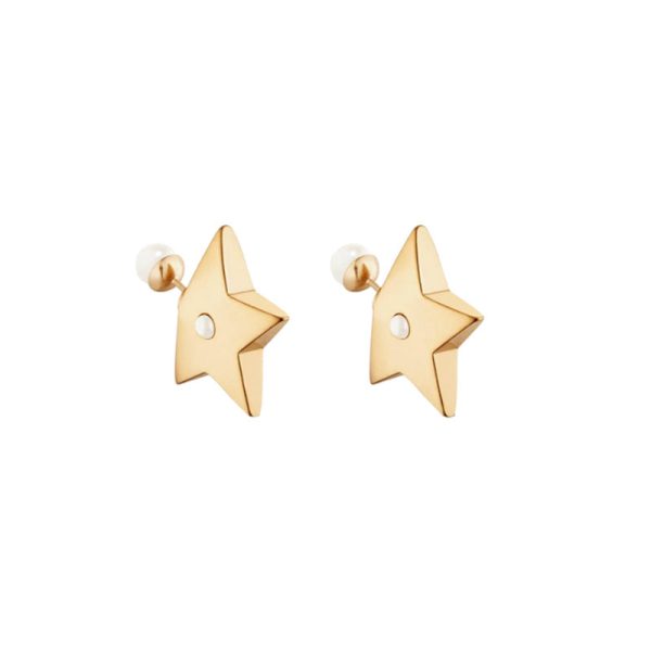 18K CD Tribales Star Earrings - 图片 7