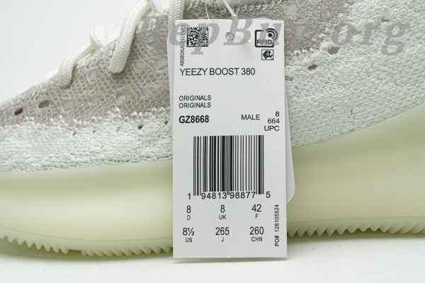 Top Version adidas Yeezy Boost 380 Calcite Glow GZ8668 - 图片 23