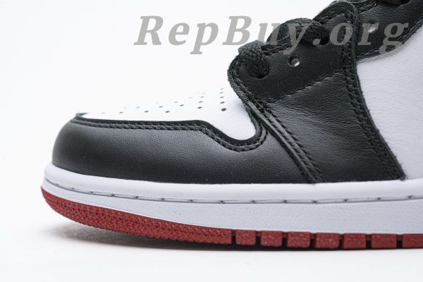 Top Version Jordan 1 Retro Black Toe (2016) 555088-125 - 图片 11