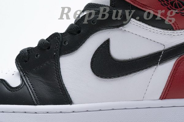 Top Version Jordan 1 Retro Black Toe (2016) 555088-125 - 图片 12