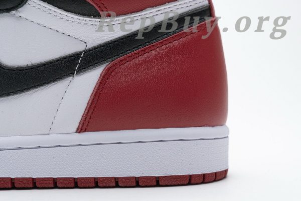 Top Version Jordan 1 Retro Black Toe (2016) 555088-125 - 图片 13