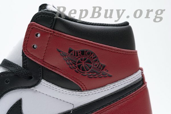 Top Version Jordan 1 Retro Black Toe (2016) 555088-125 - 图片 14