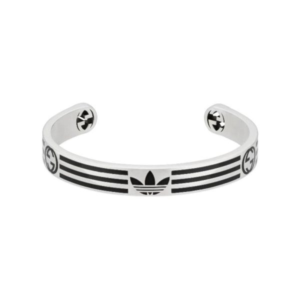 Double G x Ad Cuff Black Bracelet