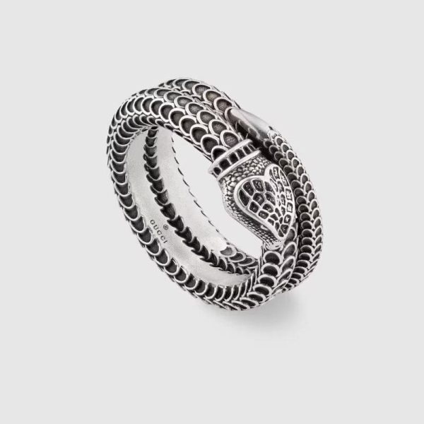Double G Garden Silver Snake Ring
