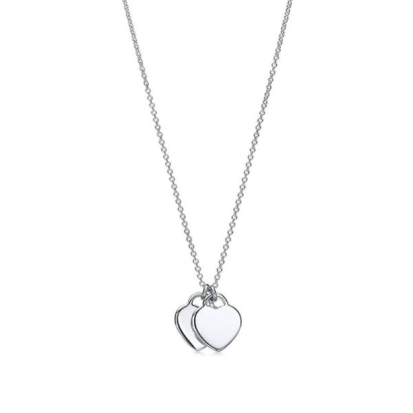Pink Double Heart Necklaces - Image 2