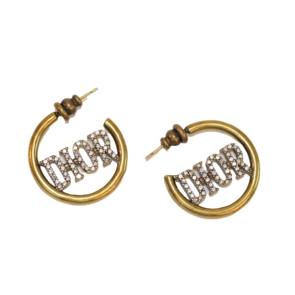 18K CD 30 Montaigne Hoop Earrings