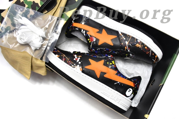 A Bathing Ape Bape Sk8 Sta Low 1G70-109-0006 - 图片 21