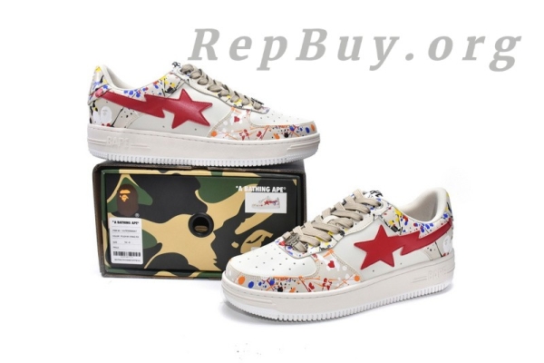 A Bathing Ape Bape Sk8 Sta Low 1G70-109-0007 - 图片 17
