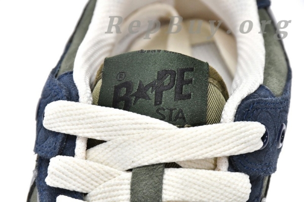 A Bathing Ape Bape Sk8 Sta Low Dark Blue Gray 1G70-109-0010 - 图片 8