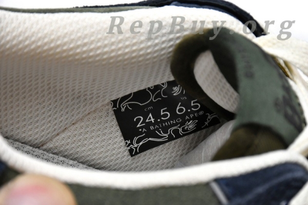 A Bathing Ape Bape Sk8 Sta Low Dark Blue Gray 1G70-109-0010 - 图片 14