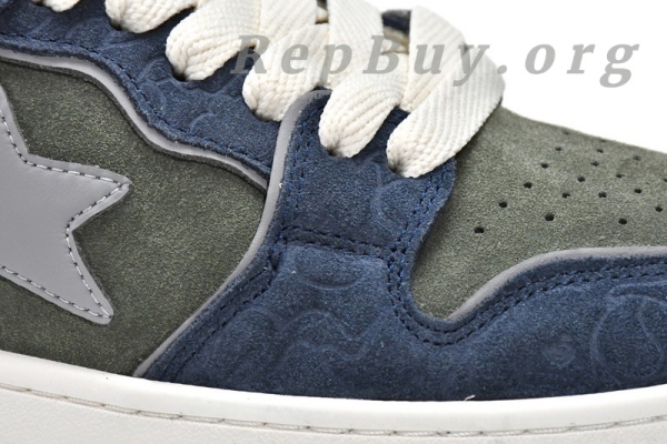 A Bathing Ape Bape Sk8 Sta Low Dark Blue Gray 1G70-109-0010 - 图片 9