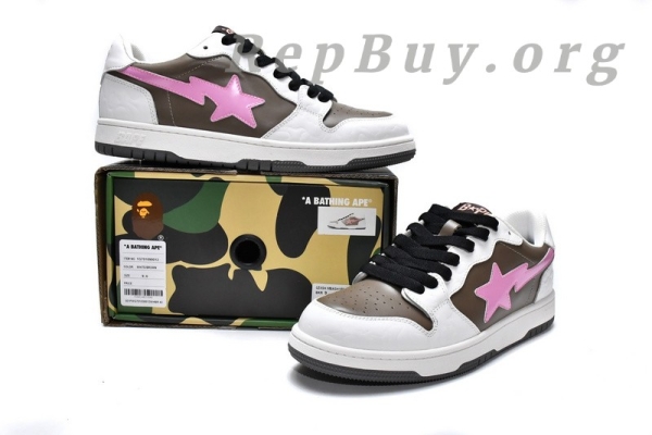 A Bathing Ape Bape Sk8 Sta Low 1G70-109-0012 - Image 19