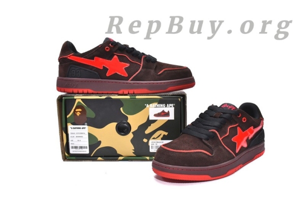 A Bathing Ape Bape Sk8 Sta Low 1G70-109-0014 - 图片 13
