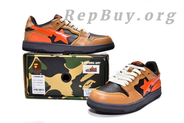 A Bathing Ape Bape Sk8 Sta Low 1G70-109-0016 - 图片 18