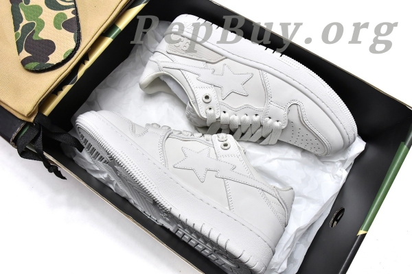 A Bathing Ape Bape Sk8 Sta Low 1G70-109-0019 - 图片 20