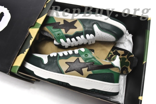 A Bathing Ape Bape Sk8 Sta Low 1G70-109-0027 - 图片 19