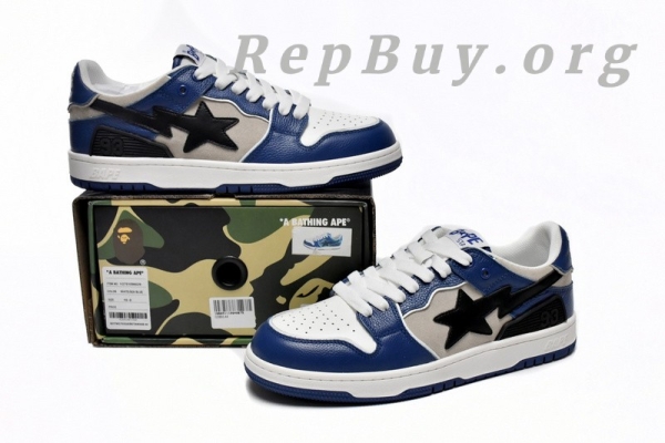 A Bathing Ape Bape Sk8 Sta Low 1G70-109-0029 - 图片 13