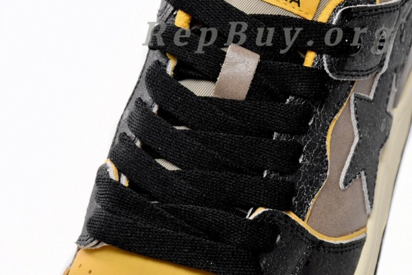 A Bathing Ape Bape Sk8 Sta Low Make old Black and Yellow 1120-291-021 - 图片 7