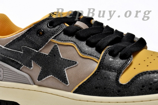 A Bathing Ape Bape Sk8 Sta Low Make old Black and Yellow 1120-291-021 - 图片 9