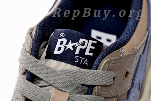 A Bathing Ape Bape Sk8 Sta Low Make old Khaki Blue 1120-291-019 - 图片 8