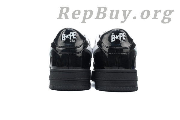 A Bathing Ape Bape Sta #2 Black Patent 0ZXSHW 291 302M - 图片 3