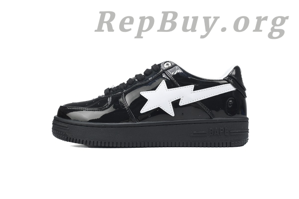 A Bathing Ape Bape Sta #2 Black Patent 0ZXSHW 291 302M