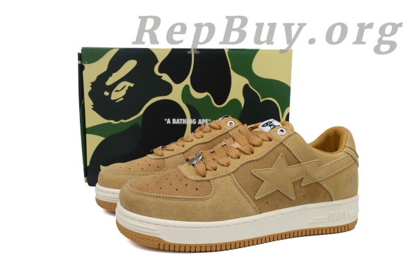 A Bathing Ape Bape Sta Beige Suede 1H70-191-004 - 图片 10