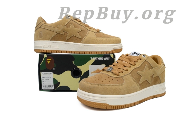 A Bathing Ape Bape Sta Beige Suede 1H70-191-004 - 图片 11