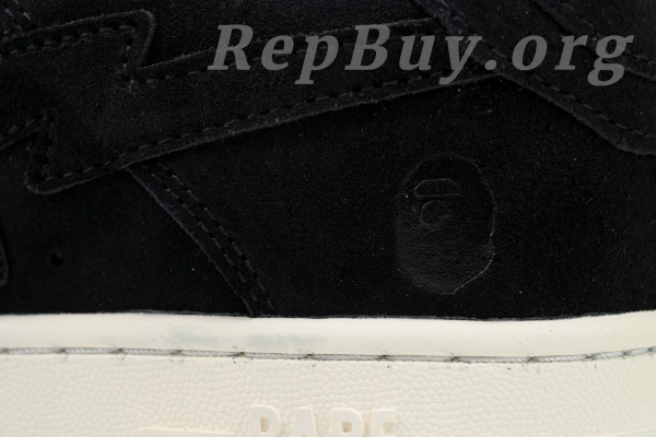 Bape Sta Black Suede, High Quality Replica Bape Shoes, 1:1 Bape Sta Sneakers, Best Bape Replica, A Bathing Ape Copy, Premium Bape Sta Black, Luxury Replica Sneakers
