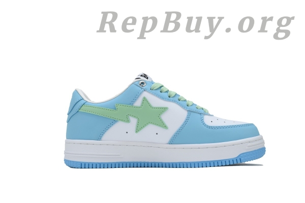A Bathing Ape Bape Sta Blue-green leather 1H70-191-005 - 图片 2