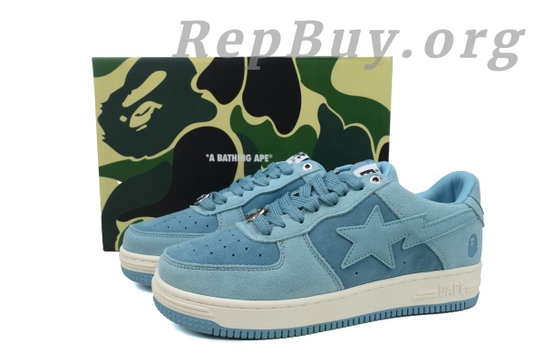 Bape Sta Blue Suede, Bape Sta replica, high quality Bape Sta copy, 1H70-191-004 fake, best Bape Sta knockoff, A Bathing Ape dupes, premium Bape Sta imitation, Bape sneakers replica, Bape Sta Blue Suede rep, luxury Bape copy shoes