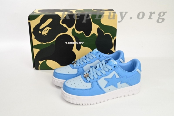 A Bathing Ape Bape Sta Low All Sky Blue OZXSHM-191-006K - Image 13