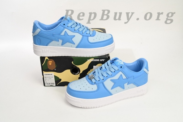 A Bathing Ape Bape Sta Low All Sky Blue OZXSHM-191-006K - Image 12