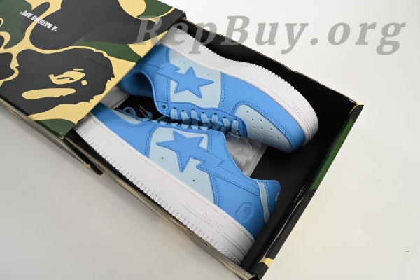A Bathing Ape Bape Sta Low All Sky Blue OZXSHM-191-006K - Image 14