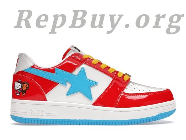 Bape Sta Low, Baby Milo Hello Kitty, Bape replica, high quality Bape shoes, Bape Sta sneakers, best Bape copy, 1:1 Bape shoes, Bape Sta Low replica, limited edition Bape, Bape Hello Kitty collab