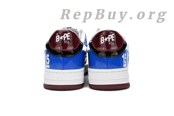 Bape Sta Low Baijiu, Bape red blue sneakers, high quality replica Bape shoes, 1H22-191-027, best Bape Sta copy, A Bathing Ape dupes, premium replica sneakers