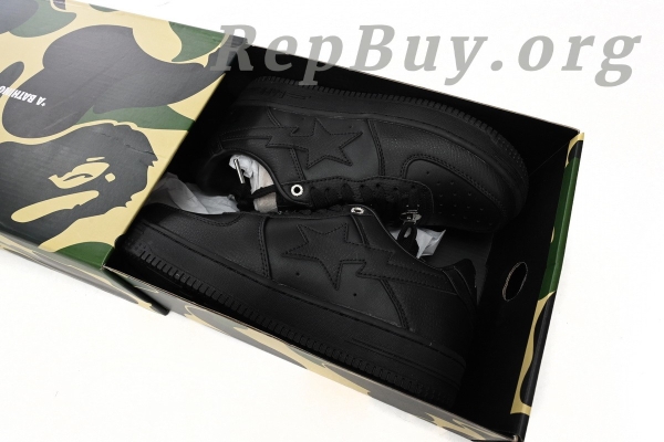 A Bathing Ape Bape Sta Low Black 1J30 -191- 013 - 图片 16