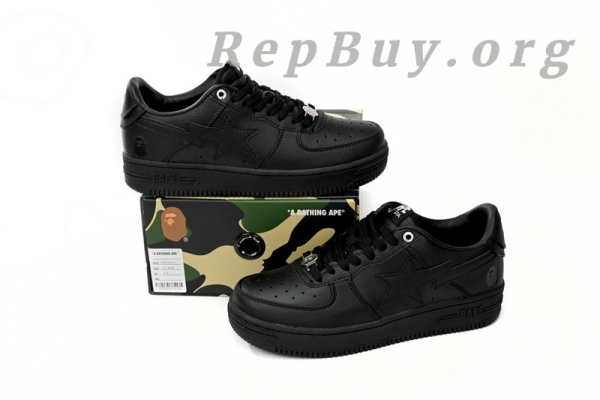 A Bathing Ape Bape Sta Low Black 1J30 -191- 013 - 图片 14