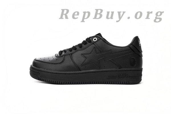 A Bathing Ape Bape Sta Low Black 1J30 -191- 013