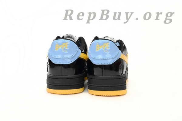 A Bathing Ape Bape Sta Low Black, Blue, And Yellow 1H20 191 046 - Image 4