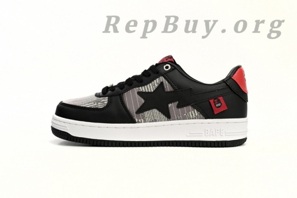 Bape Sta Low Black and Red, Bape Shoes Replica, High Quality Bape Sneakers, Bape Co Branding 7123-191-901, Best Bape Replica, A Bathing Ape Fake Shoes, Premium Bape Sta Low Copy, Bape Black Red Sneakers, Bape Sta Low Dupe, 1:1 Bape Replica